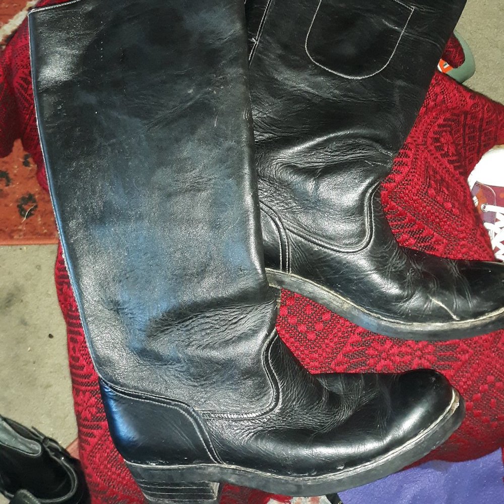 Custom made tall riding boots.horse or motorcycle